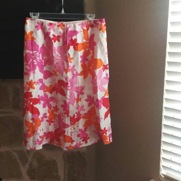 United Color of Benetton Floral Skirt Sz 4/IT 40 - Picture 2 of 6